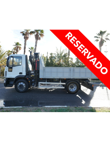 IVECO EUROCARGO PMA 14000 KG DE OCASION CAJA VOLQUETE Y PLUMA