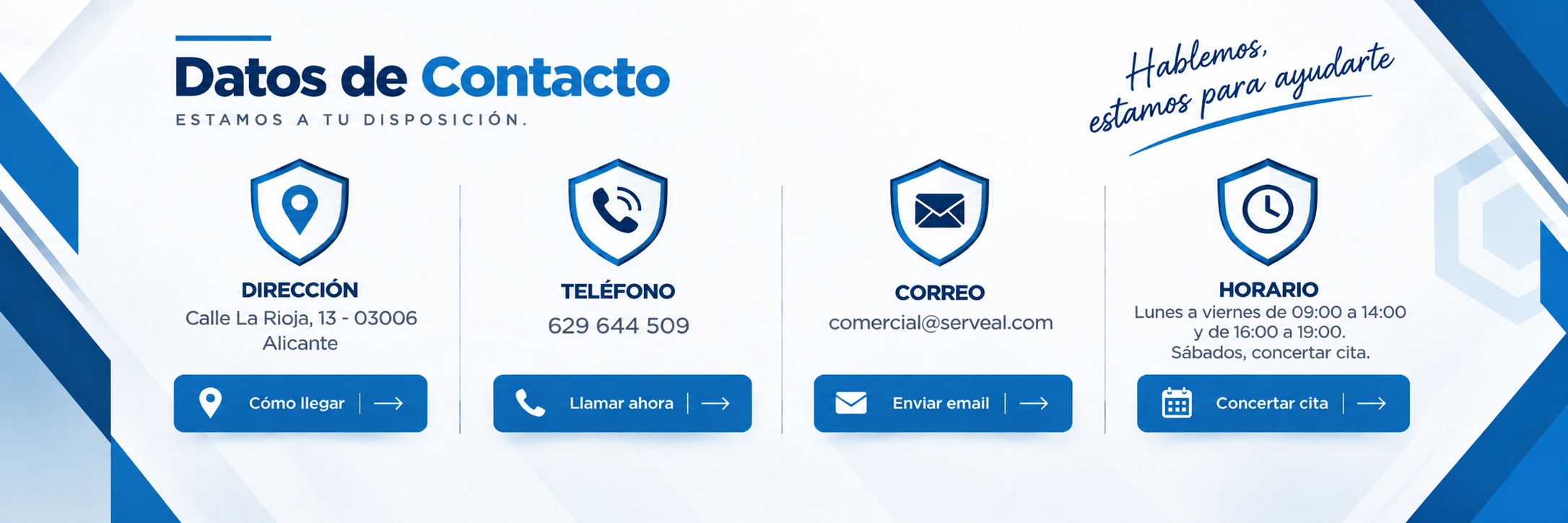 Datos de contacto Serveal Automoción